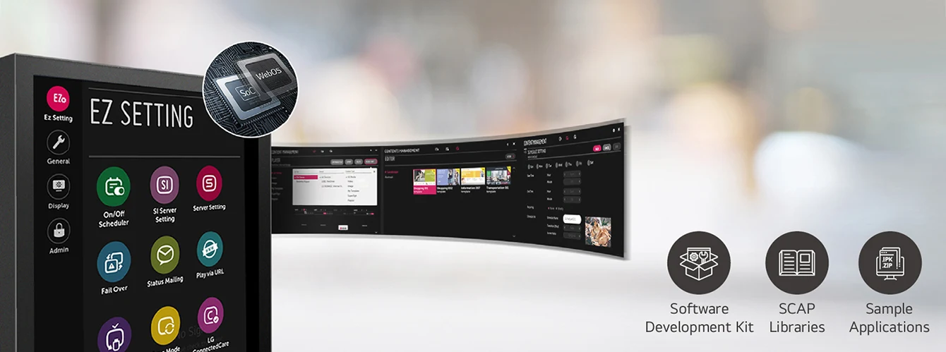 It has improved user convenience by utilizing the SoC and webOS.
