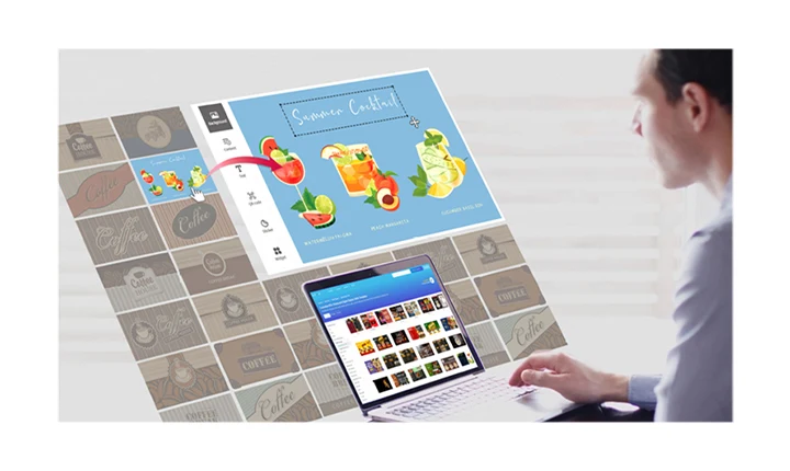 Partner content is being utilized to compose the content intended for playback on the signage.