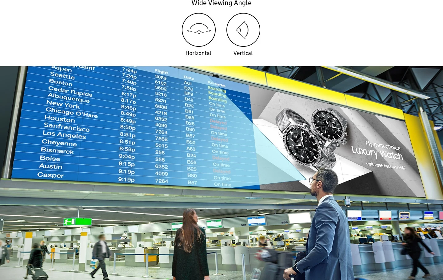Samsung VH55C-R — View content from any angle