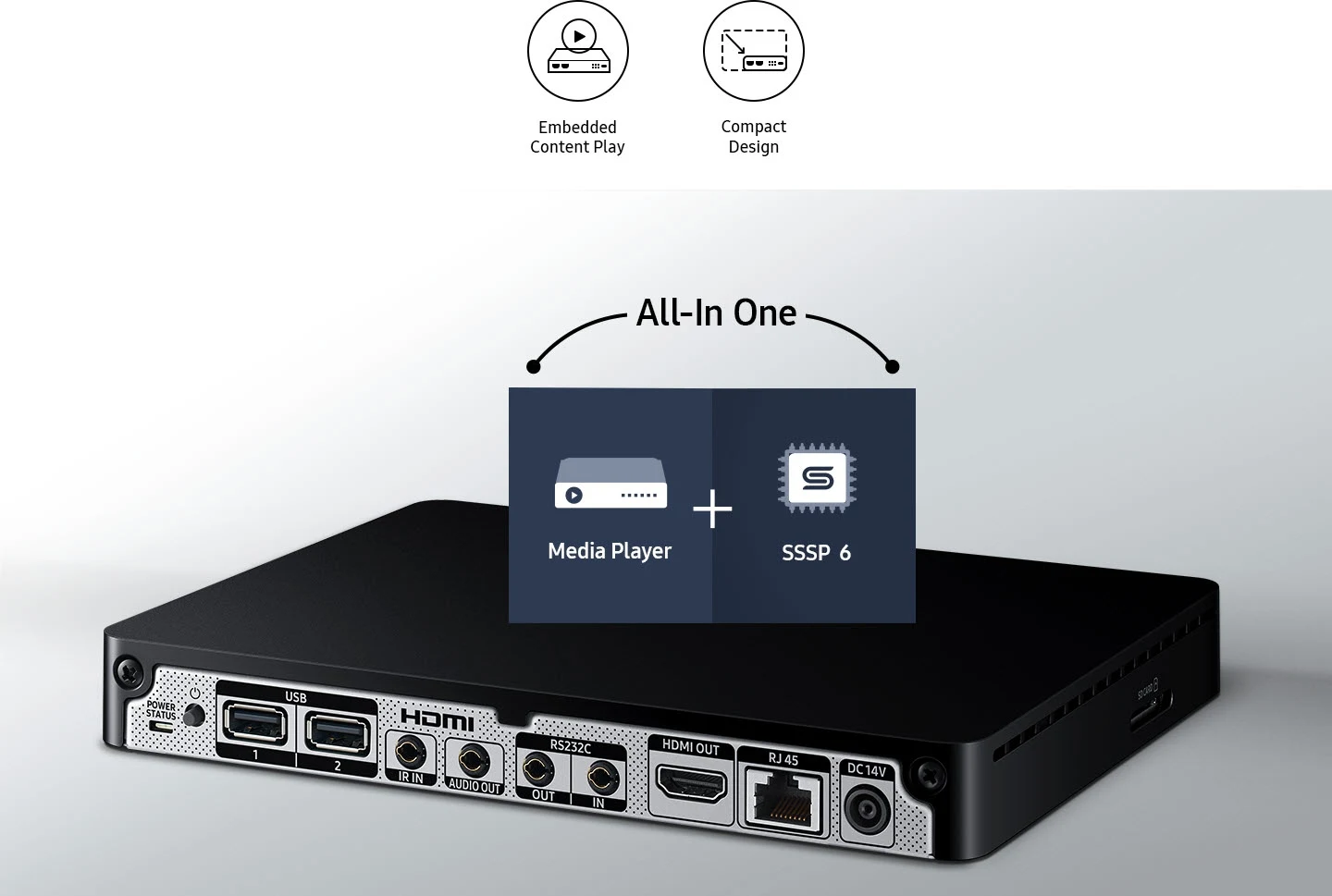 Samsung VM55C-R — Intuitive all-in-one operations