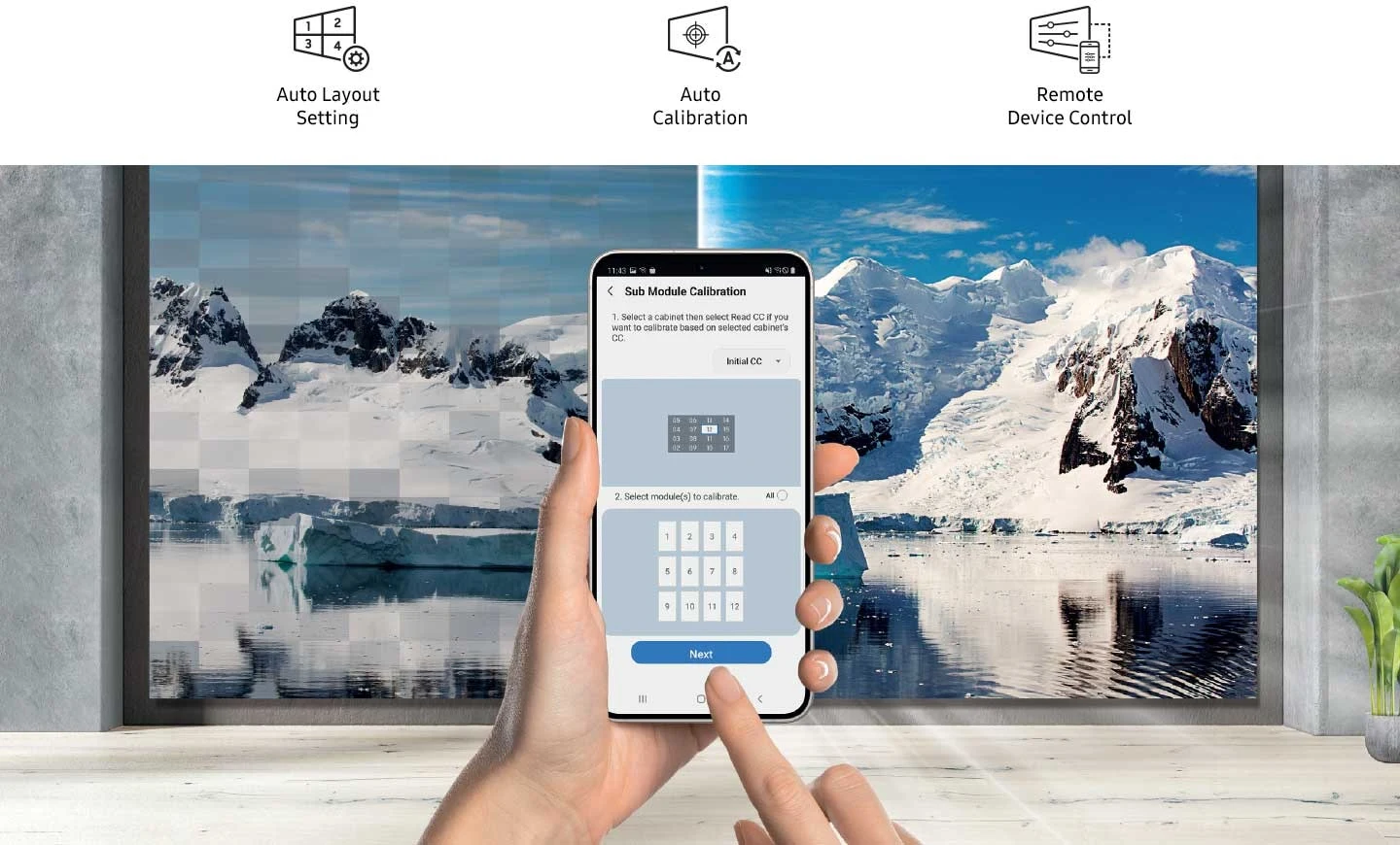 Samsung VM55HX-E — Single-point mobile solution for digital signage setup